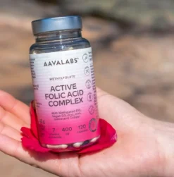 Aavalabs Acido Folico 400 μg | Per gravidanza e maternità | 120 capsule