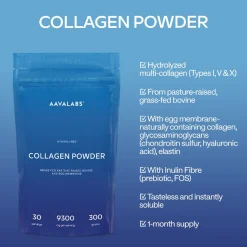 Aavalabs Collagene in Polvere | 9300 mg | Tipo I, III, V e X