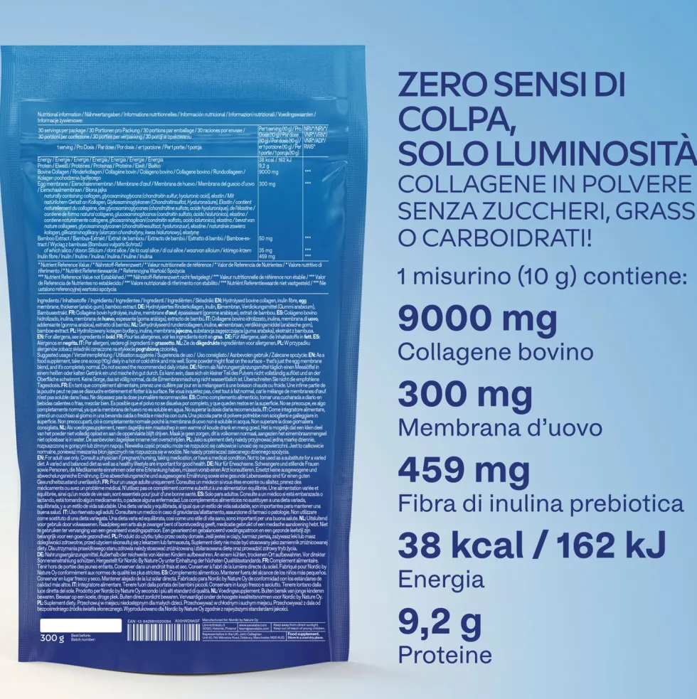 Aavalabs Collagene in Polvere | 9300 mg | Tipo I, III, V e X