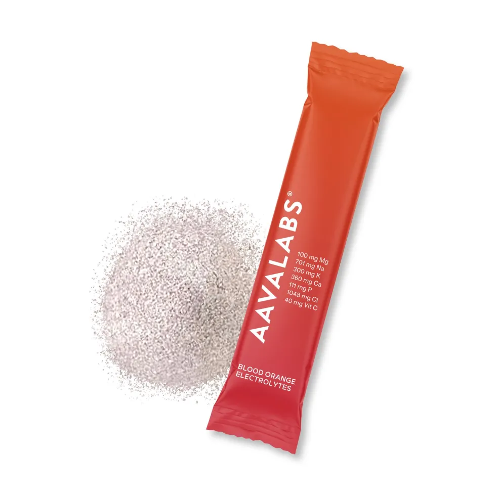 Aavalabs Elettroliti Arancia Rossa | Magnesio, Potassio e Vitamina C | Stick Senza Zuccheri