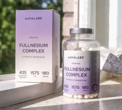 Aavalabs Fullnesium® Complesso Magnesio 5-in-1, 1651 mg | Magnesio elementare premium | 180 capsule