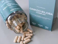 Aavalabs Ginkgo Biloba 7500mg | Bacopa, ginseng e vitamina B | Scorta 6 mesi