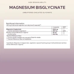 Aavalabs Magnesio Bisglicinato | Alto dosaggio 2505 mg, vegano | 180 capsule
