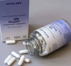 Aavalabs Magnesio L-Treonato | Magtein® Brevettato 2000 mg | Con Zinco e Vitamine B5/B6