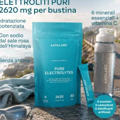 Aavalabs Polvere di Elettroliti | Magnesio per l'equilibrio elettrolitico | Senza zuccheri