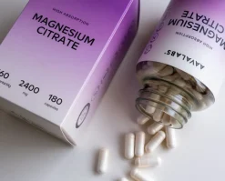 Aavalabs Tri-Magnesio Citrato 2400 mg | Alta biodisponibilità, vegano | 180 capsule