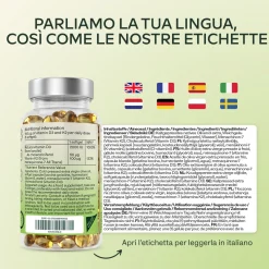 Aavalabs Vitamina D3 K2 | 2000 UI D3 + 100 µg K2 MK-7 All-Trans | Olio d'Oliva | 180 Softgel