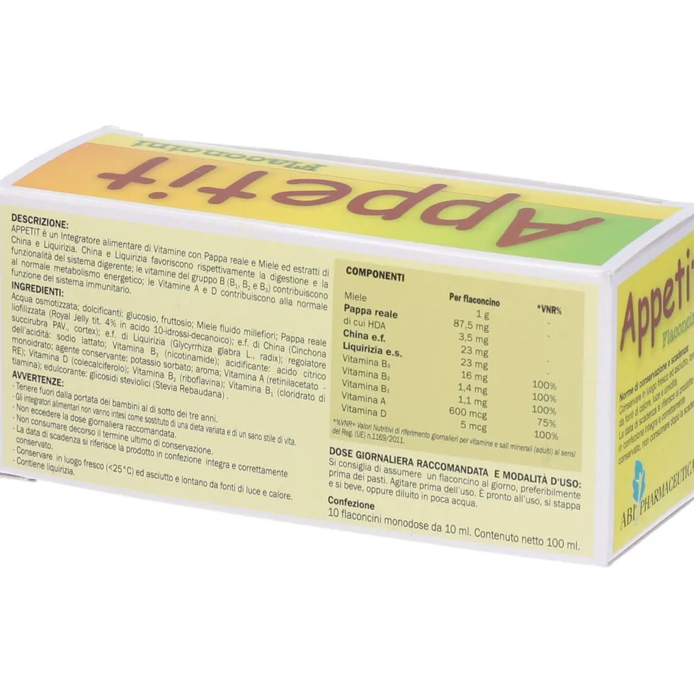 Abi Pharmaceutical Appetit Flaconcini