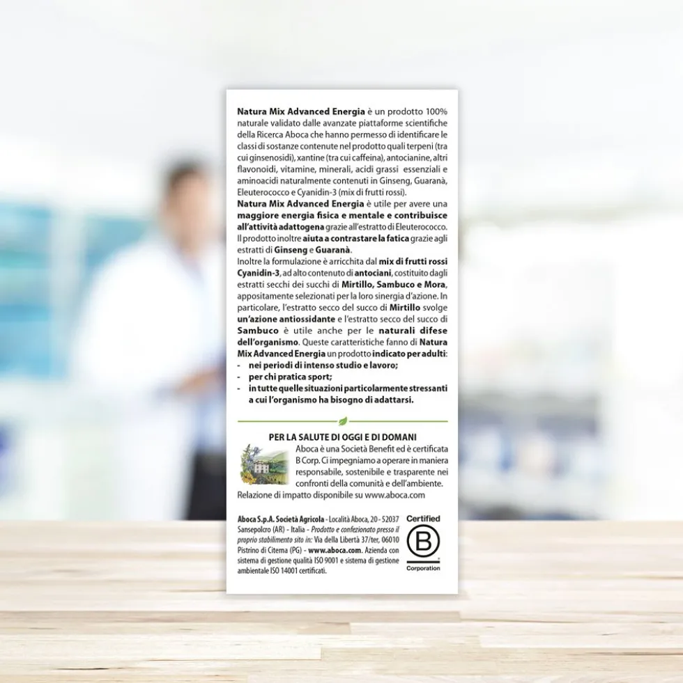 Aboca Natura Mix Advanced Energia Bustine Orosolubili