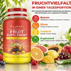 Acentiallabs Set di capsule multivitaminiche a base di frutta e verdura (Superfood vegetali)