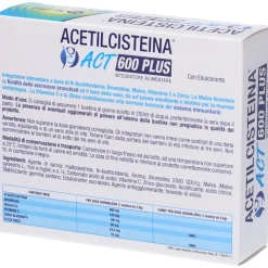 Acetilcisteina ACT 600 Plus Bustine Gusto Agrumi