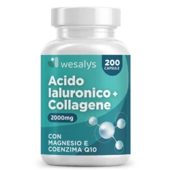 Acido Ialuronico + Collagene WESALYS® - Integratore alimentare per Articolazioni e Pelle