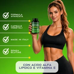 Acido R Alfa Lipoico 600mg + Vit.E | Scorta per 7 Mesi | R- ALA Puro | 210 Cps | JArmor