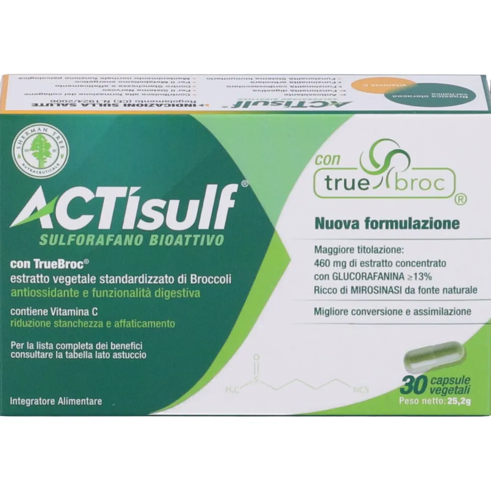 Actisulf Sulforafano 30 Capsule Vegetali