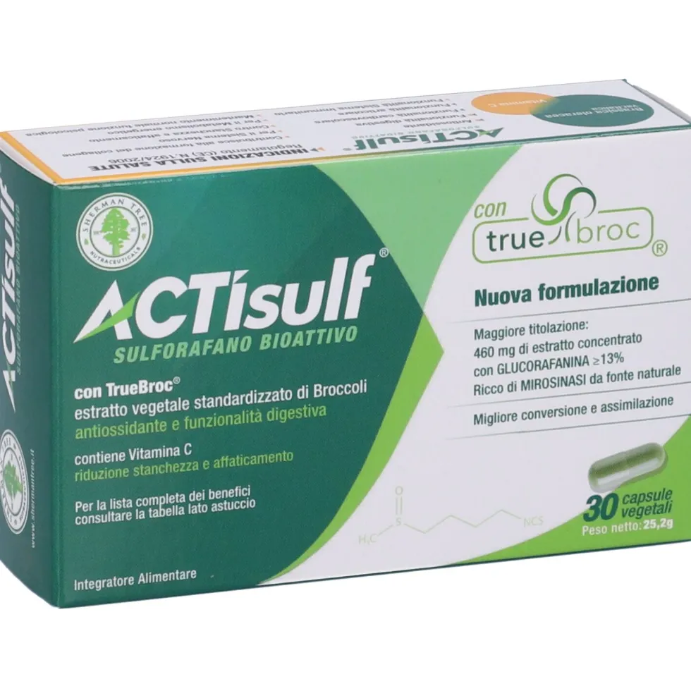 Actisulf Sulforafano 30 Capsule Vegetali