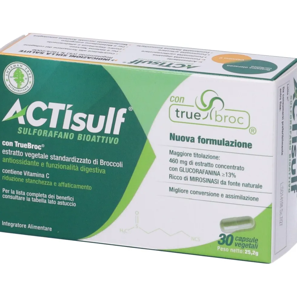 Actisulf Sulforafano 30 Capsule Vegetali