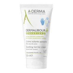 A-Derma Dermalibour+ Barrier Crema isolante lenitiva, pelle irritata, 50ml