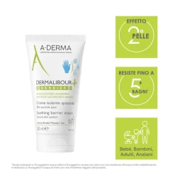A-Derma Dermalibour+ Barrier Crema isolante lenitiva, pelle irritata, 50ml