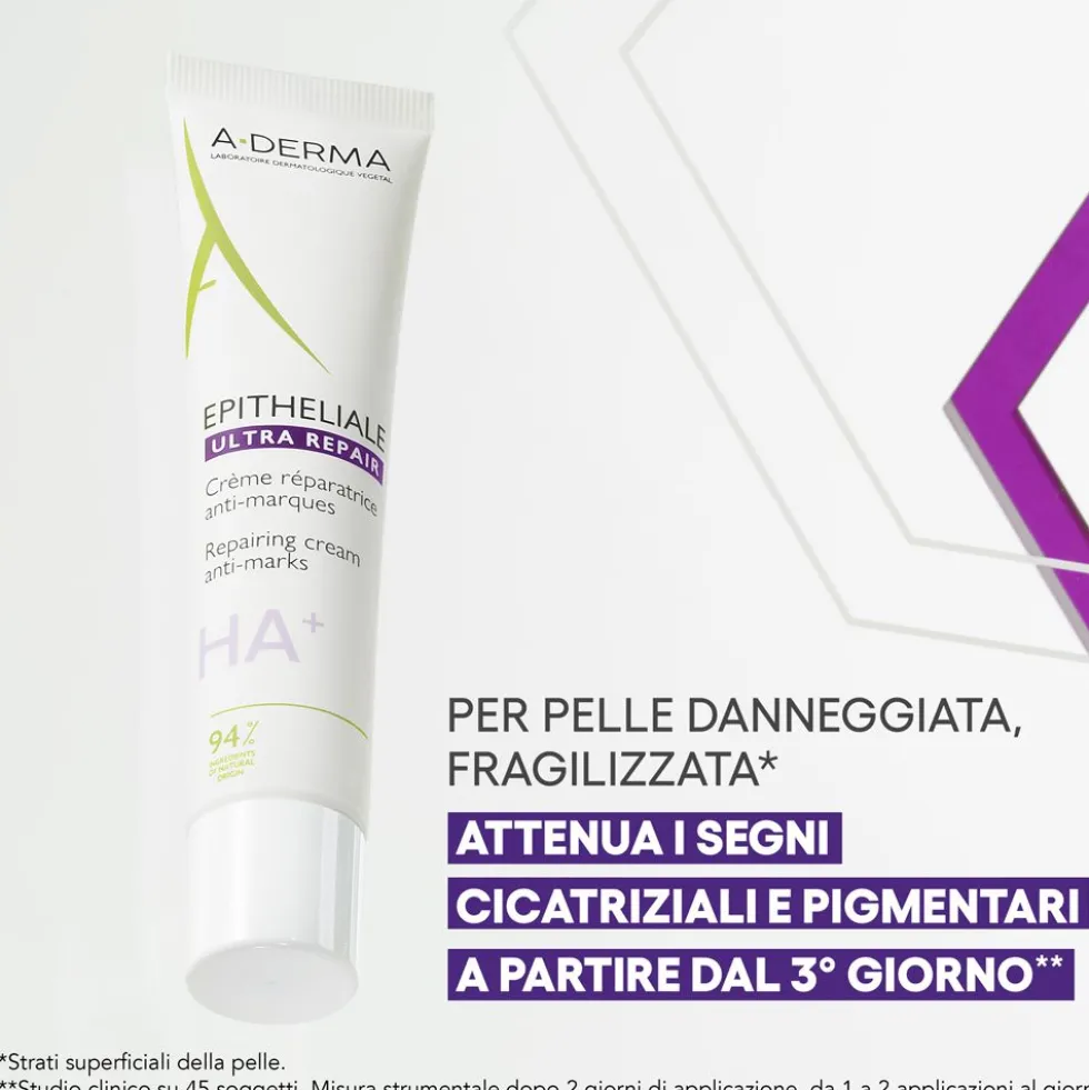 A-Derma Epitheliale Ultra Repair Crema Ristrutturante Anti-Segni con Acido Ialuronico 100ml