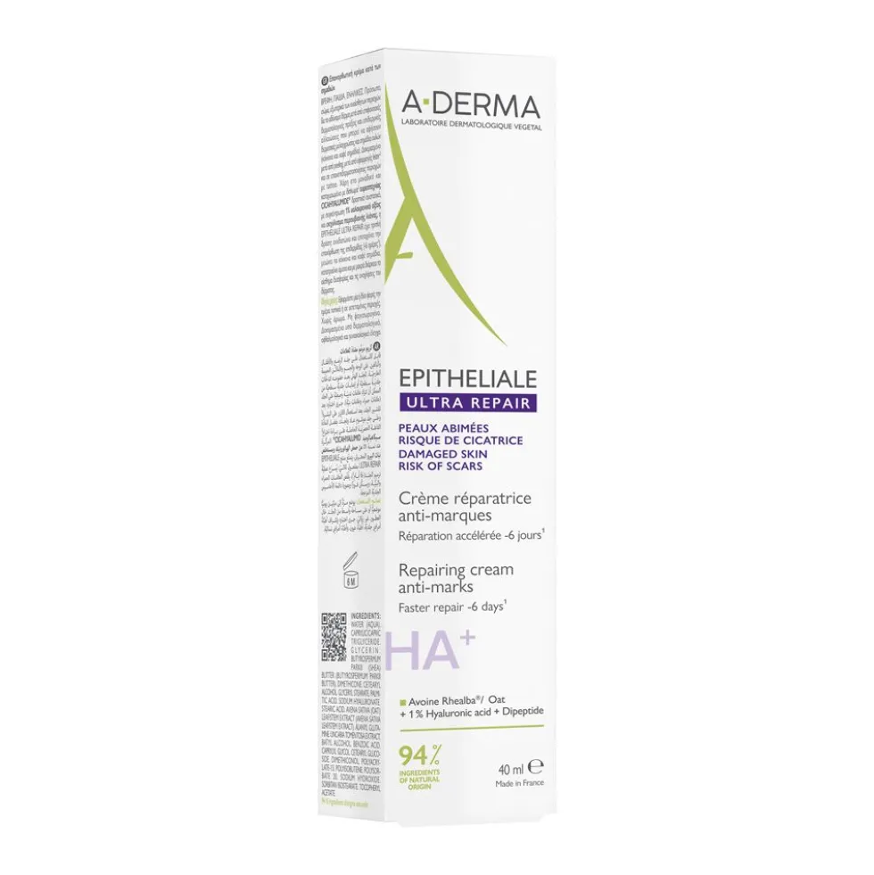 A-Derma Epitheliale Ultra Repair Crema Ristrutturante Anti-Segni con Acido Ialuronico 100ml