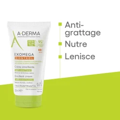 A-Derma Exomega Control Crema emolliente anti-grattage 50ml - Pelle secca a tendenza atopica, Lenisce la secchezza, gli arrossamenti e riduce le sensazioni di prurito