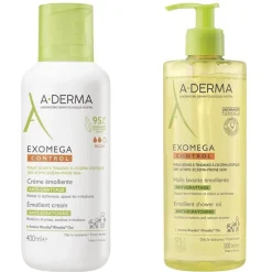A-Derma Exomega Control Crema emolliente “anti-grattage” + Olio Lavante Emolliente Anti-Grattage