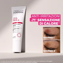 A-DERMA EXOMEGA VISO Balsamo emolliente per le palpebre, pelle a tendenza atopica