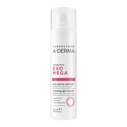 A-DERMA EXOMEGA VISO Gel-Crema Lenitiva, Pelle Reattiva e Atopica