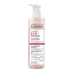 A-DERMA EXOMEGA VISO Gel Detergente Emolliente, elimina le impurità