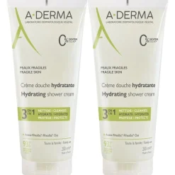 A-DermaLes Indispensables Crema doccia idratante 200ml - Pelle fragilizzata, 3 in 1 (deterge delicatamente, protegge e idrata)