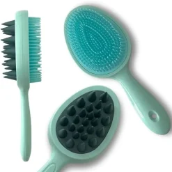Afroricci 2 in 1 Tangle Massager kids - colore verde acqua
