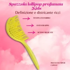 Afroricci Spazzola Kids lollipop profumata - Definizione e districante ricci
