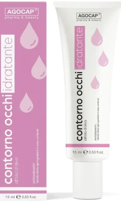 agocap - Contorno Occhi Idratante e Antirughe con Olio d'Oliva e Acido Ialuronico