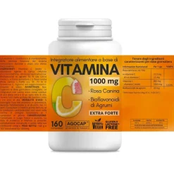 agocap - Integratore a base di Vitamina C con Bioflavonoidi da Agrumi e Rosa Canina