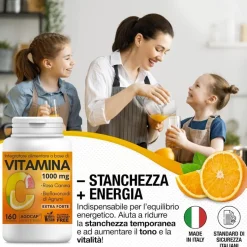 agocap - Integratore a base di Vitamina C con Bioflavonoidi da Agrumi e Rosa Canina