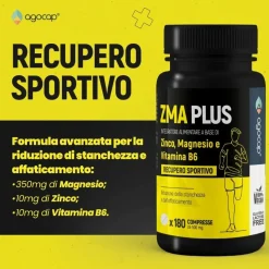 agocap - Integratore alimentare ZMA a base di Zinco, Magnesio e Vitamina B6 - Recupero sportivo