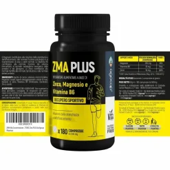 agocap - Integratore alimentare ZMA a base di Zinco, Magnesio e Vitamina B6 - Recupero sportivo