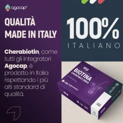 agocap - Integratore per capelli con Biotina, Cheratina e Zinco Cherabiotin 5 mesi di trattamento
