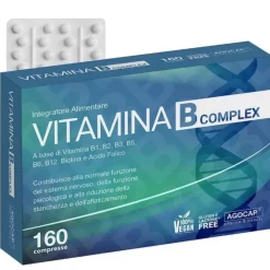 agocap - Vitamina B complex alto dosaggio 160 cpr, per il sistema nervoso e la funzione psicologica