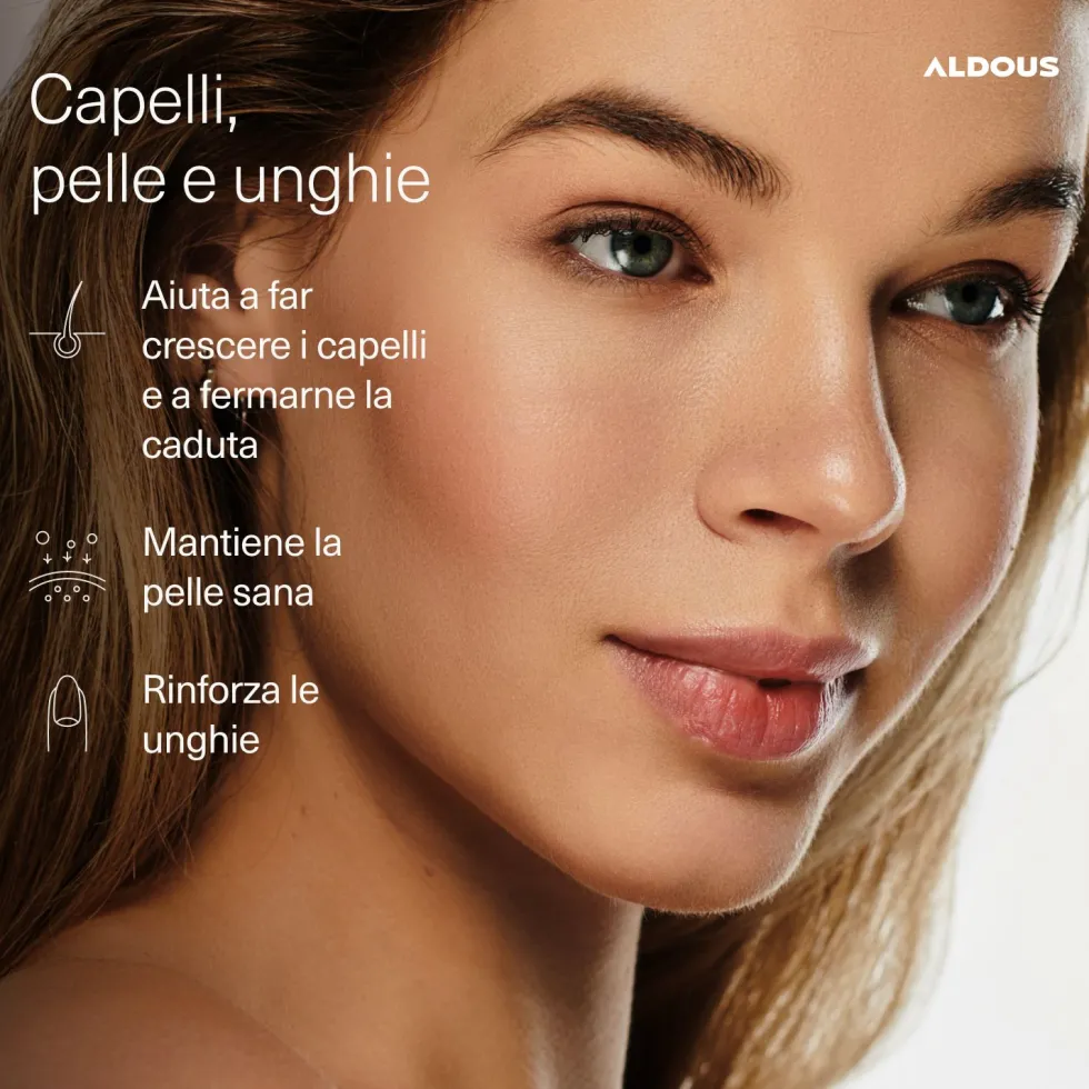 Aldous - Biotina Gummies - Capelli, Pelle, Unghie