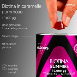 Aldous Caramelle Gommose alla Biotina per Capelli