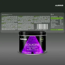 Aldous - Collagene Idrolizzato con Acido Ialuronico - Capelli, Pelle, Ossa, Muscoli