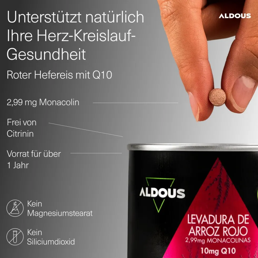 Aldous Compresse di Riso Rosso Fermentato con Q10