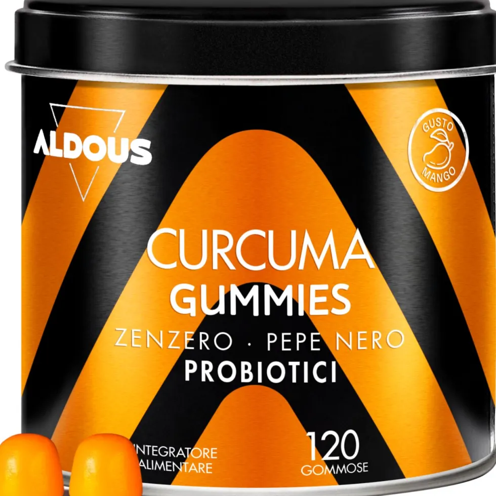 Aldous - Curcuma con Probiotici Gummies - Antinfiammatorio Naturale