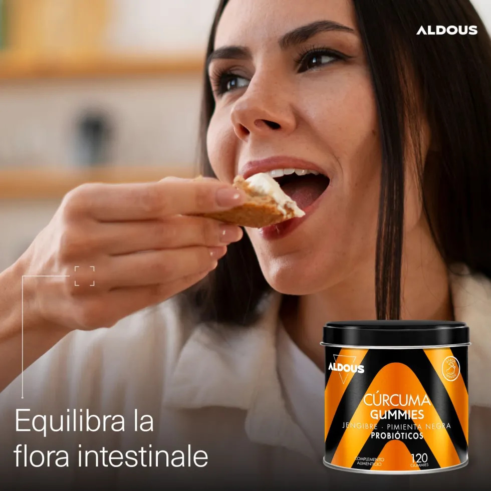 Aldous - Curcuma con Probiotici Gummies - Antinfiammatorio Naturale