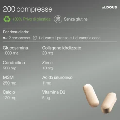 Aldous - Glucosamina - Articolazioni, Cartilagini, Ossa