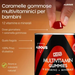 Aldous Gummies Multivitaminiche per Bambini