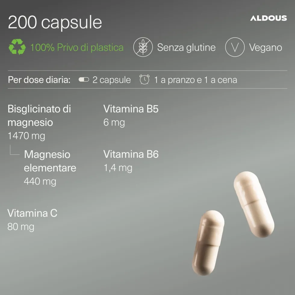 Aldous - Magnesio Bisglicinato - Ossa e Articolazioni