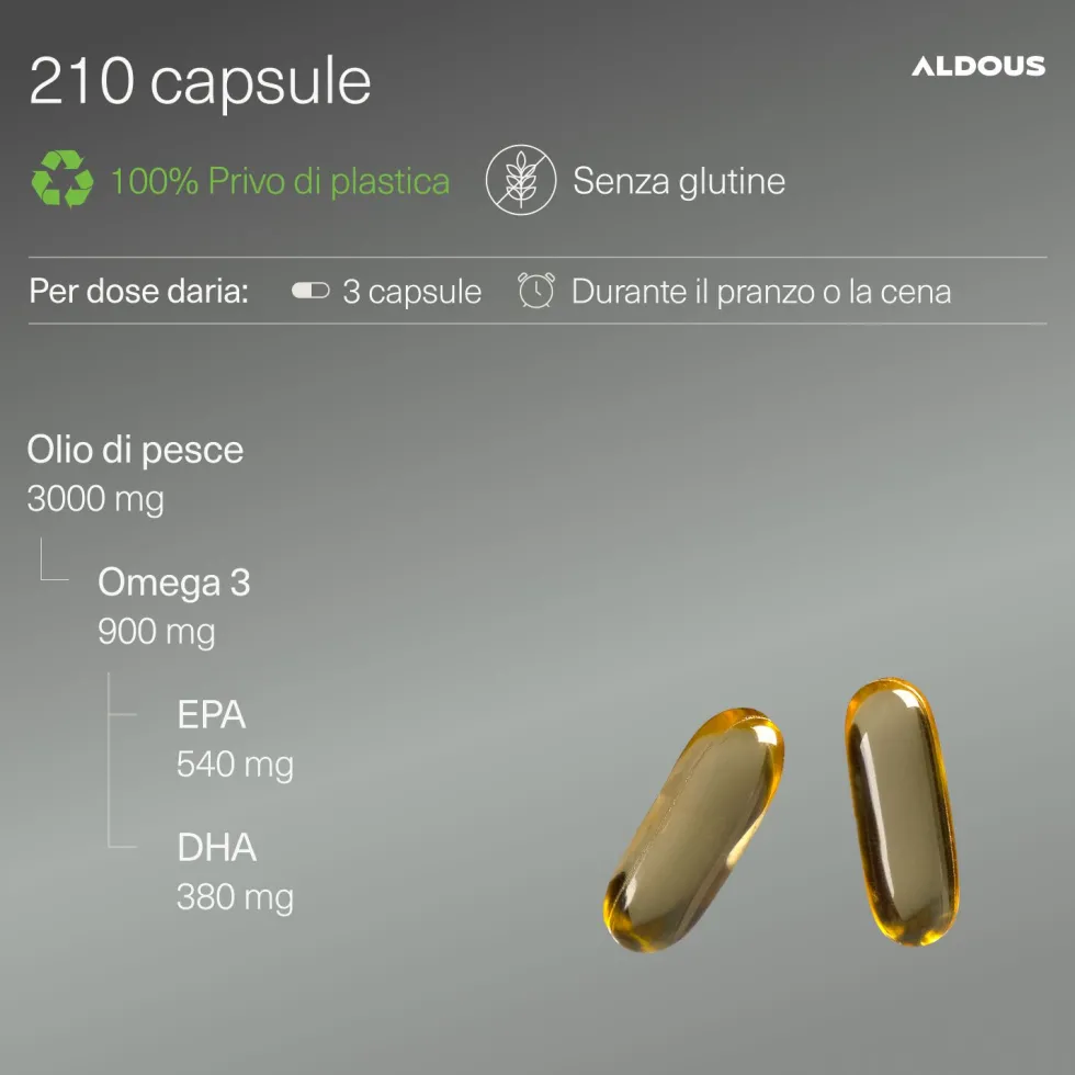Aldous - Omega 3 - Occhi, Cuore, Cervello