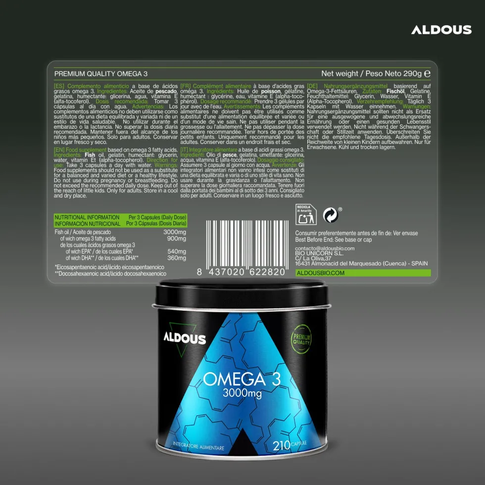 Aldous - Omega 3 - Occhi, Cuore, Cervello